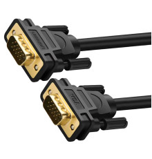 Кабель UGREEN VG101 VGA Male to Male Cable 1m (Black)(UGR-11673) (UGR-11673)