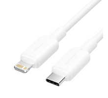 Кабель Vention USB 2.0 Type-C Male to Lightning Male 3A Cable 2M White PVC Type (LAKWH)