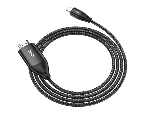 Кабель HOCO UA16 Type-C to HDTV HD on-screen cable Metal Gray (6931474755025)