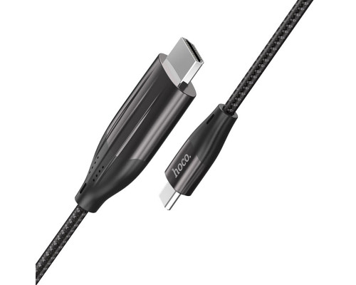 Кабель HOCO UA16 Type-C to HDTV HD on-screen cable Metal Gray (6931474755025)