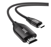 Кабель HOCO UA16 Type-C to HDTV HD on-screen cable Metal Gray (6931474755025)