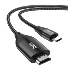 Кабель HOCO UA16 Type-C to HDTV HD on-screen cable Metal Gray (6931474755025)