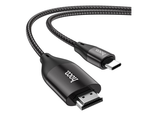 Кабель HOCO UA16 Type-C to HDTV HD on-screen cable Metal Gray (6931474755025)