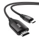 Кабель HOCO UA16 Type-C to HDTV HD on-screen cable Metal Gray (6931474755025)