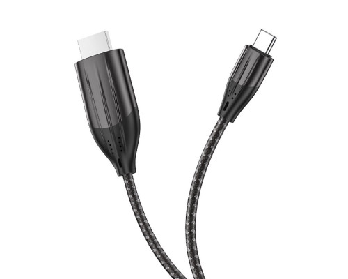 Кабель HOCO UA16 Type-C to HDTV HD on-screen cable Metal Gray (6931474755025)