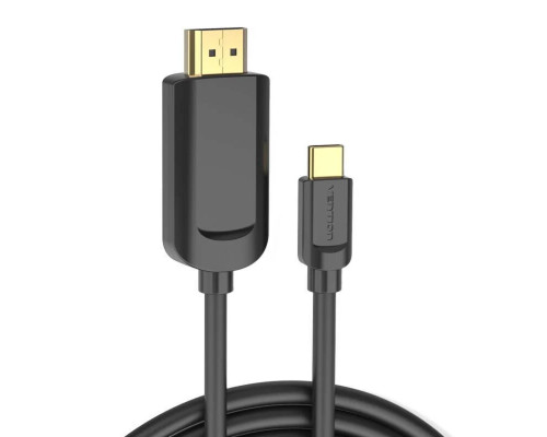 Кабель Vention Type-C to HDMI 4K 30Hz Cable 1.5M Black (CGUBG) (CGUBG)
