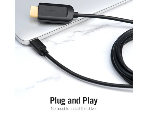 Кабель Vention Type-C to HDMI 4K 30Hz Cable 1.5M Black (CGUBG) (CGUBG)