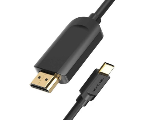 Кабель Vention Type-C to HDMI 4K 30Hz Cable 1.5M Black (CGUBG) (CGUBG)