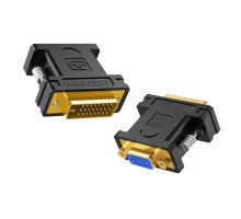 Перехідник UGREEN DVI (24+5) Male to VGA Female Converter (Black)(UGR-20122) (UGR-20122)