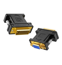 Перехідник UGREEN DVI (24+5) Male to VGA Female Converter (Black)(UGR-20122) (UGR-20122)