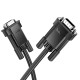 Кабель HOCO US11 VGA male to VGA male HD data cable(L=1M) Black (6942007628204)