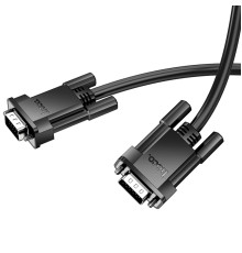 Кабель HOCO US11 VGA male to VGA male HD data cable(L=1M) Black (6942007628204)