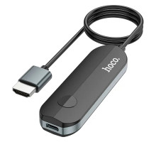 Кабель-перехiдник HOCO UA23 Flowing wireless display adapter(iP version) Black (6931474789785)