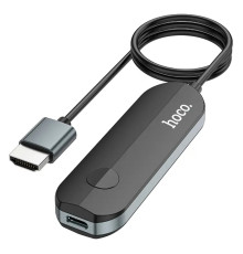 Кабель-перехiдник HOCO UA23 Flowing wireless display adapter(iP version) Black (6931474789785)