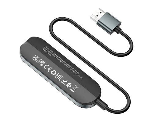 Кабель-перехiдник HOCO UA23 Flowing wireless display adapter(iP version) Black (6931474789785)