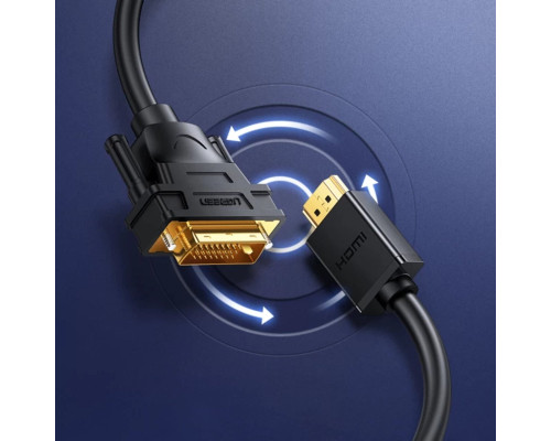 Кабель UGREEN HD106 HDMI to DVI Cable 2m (Black) (UGR-10135) (UGR-10135)