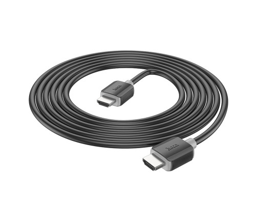 Кабель HOCO US08 HDTV 2.0 male-to-male 4K HD data cable(L=3M) Black (6931474799401 )