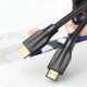 Кабель Vention Cotton Braided 8K HDMI-HDMI v2.1 Cable 1M Black (AAUBF) (AAUBF)