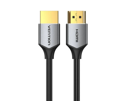 Кабель Vention Ultra Thin HDMI Male to Male HD v2.0 Cable 3M Gray Aluminum Alloy Type (ALEHI) (ALEHI)