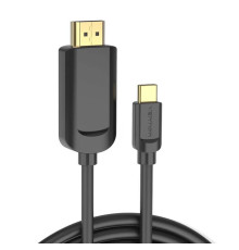 Кабель Vention Type-C to HDMI 4K 30Hz Cable 1M Black (CGUBF) (CGUBF)