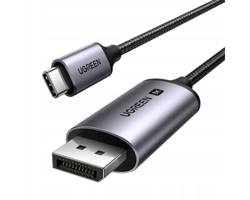 Кабель UGREEN CM556 USB-C to DisplayPort 8K Cable 1m(UGR-25157) (UGR-25157)