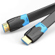 Кабель Vention Flat HDMI Cable 1.5M Black (AAKBG)