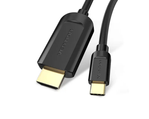 Адаптер-кабель Vention Type-C — HDMI, 2 м, чорний (CGUBH) (CGUBH)