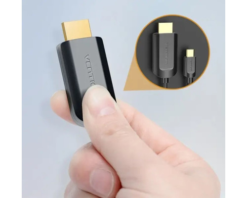 Адаптер-кабель Vention Type-C — HDMI, 2 м, чорний (CGUBH) (CGUBH)