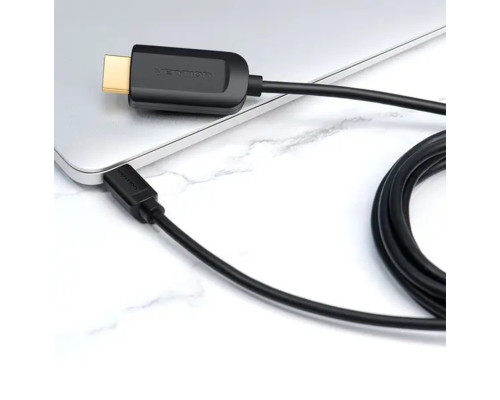 Адаптер-кабель Vention Type-C — HDMI, 2 м, чорний (CGUBH) (CGUBH)