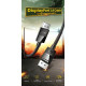 Кабель UGREEN DP114 DP Male to Male DP1.4 8K Round Cable ABS Shell Braid 1.5m (Black) (UGR-80391) (UGR-80391)