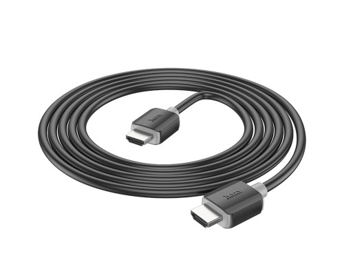 Кабель HOCO US08 HDTV 2.0 male-to-male 4K HD data cable(L=2M) Black (6931474799395)