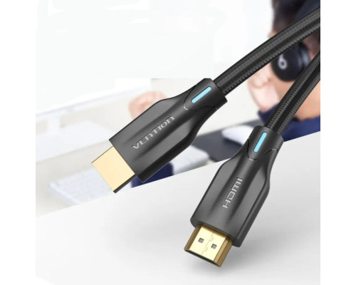 Кабель Vention Cotton Braided 8K HDMI-HDMI v2.1 Cable 2M Black (AAUBH) (AAUBH)