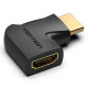 Адаптер Vention HDMI 270 Degree Male to Female Adapter Black (AINB0) (AINB0)