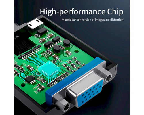 Адаптер ESSAGER Phantom HD Convertor (HDMI to VGA) Black (EZJHV-HY01)