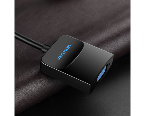 Перехідник Vention DP to VGA Converter 0.15M Black (HBFBB) (HBFBB)