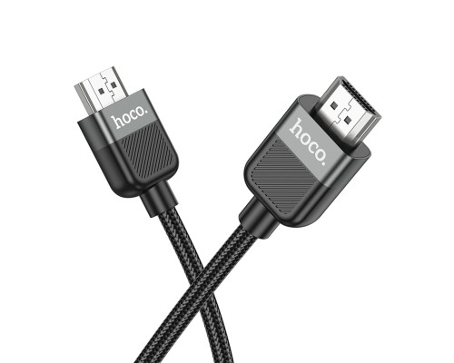 Кабель HOCO US09 Cutting-edge HDTV 2.0 male-to-male 4K HD data cable(L=1M) Black (6942007608954 )