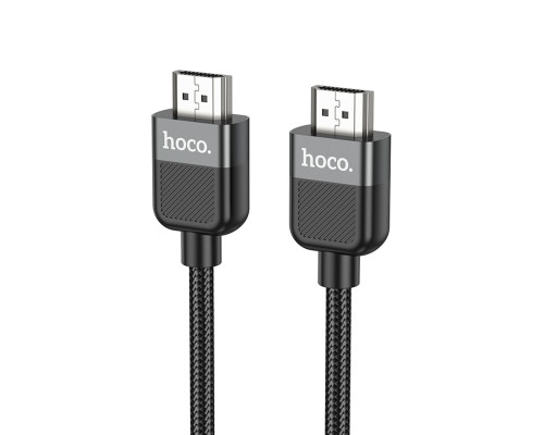 Кабель HOCO US09 Cutting-edge HDTV 2.0 male-to-male 4K HD data cable(L=1M) Black (6942007608954 )