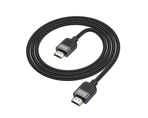 Кабель HOCO US09 Cutting-edge HDTV 2.0 male-to-male 4K HD data cable(L=1M) Black (6942007608954 )