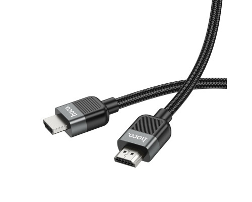 Кабель HOCO US09 Cutting-edge HDTV 2.0 male-to-male 4K HD data cable(L=1M) Black (6942007608954 )