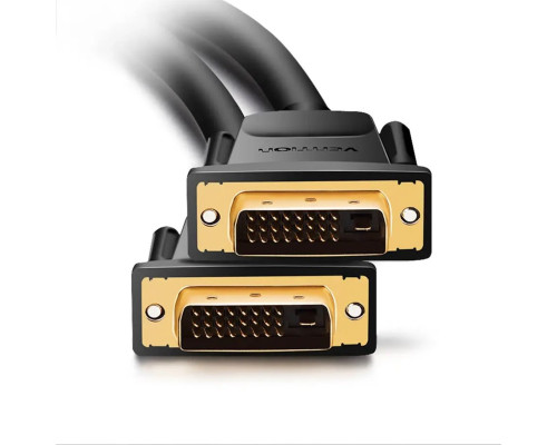 Кабель Vention DVI(24+1) Male to Male Cable 1M Black (EAABF) (EAABF)