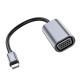 Кабель-перехiдник HOCO UA21 Origin Type-C to VGA converter Metal Gray (6931474784100)