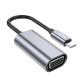 Кабель-перехiдник HOCO UA21 Origin Type-C to VGA converter Metal Gray (6931474784100)