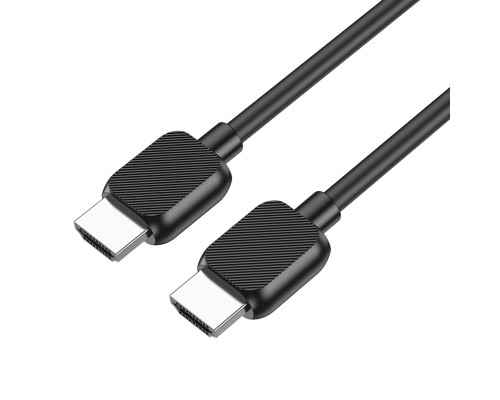 Кабель BOROFONE BUS02 Vivido HDTV 2.0 male-to-male 4K HD data cable(L=3M) Black (6941991105999)