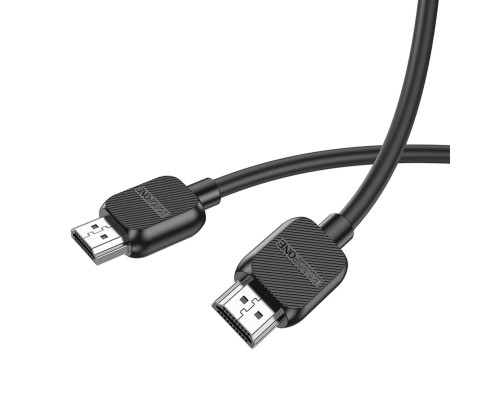 Кабель BOROFONE BUS02 Vivido HDTV 2.0 male-to-male 4K HD data cable(L=3M) Black (6941991105999)