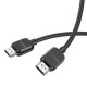 Кабель BOROFONE BUS02 Vivido HDTV 2.0 male-to-male 4K HD data cable(L=3M) Black (6941991105999)