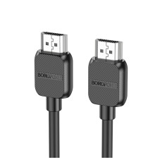 Кабель BOROFONE BUS02 Vivido HDTV 2.0 male-to-male 4K HD data cable(L=3M) Black (6941991105999)