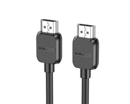 Кабель BOROFONE BUS02 Vivido HDTV 2.0 male-to-male 4K HD data cable(L=3M) Black (6941991105999)