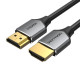 Кабель Vention Ultra Thin HDMI Male to Male HD v2.0 Cable 1.5M Gray Aluminum Alloy Type (ALEHG) (ALEHG)