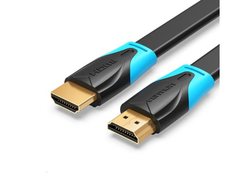 Кабель Vention Flat HDMI v2.0 Cable Плоский 1.5M Black (VAA-B02-L150) (VAA-B02-L150)