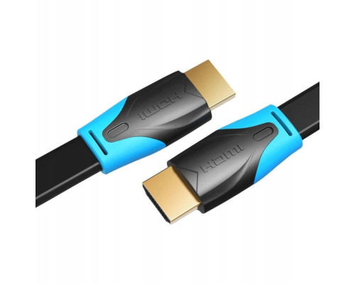 Кабель Vention Flat HDMI v2.0 Cable Плоский 1.5M Black (VAA-B02-L150) (VAA-B02-L150)
